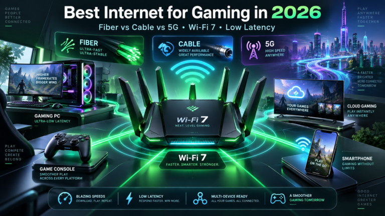 Best Internet for Gaming in 2026