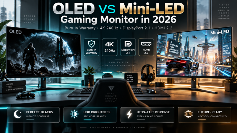 OLED vs Mini-LED Gaming Monitor in 2026